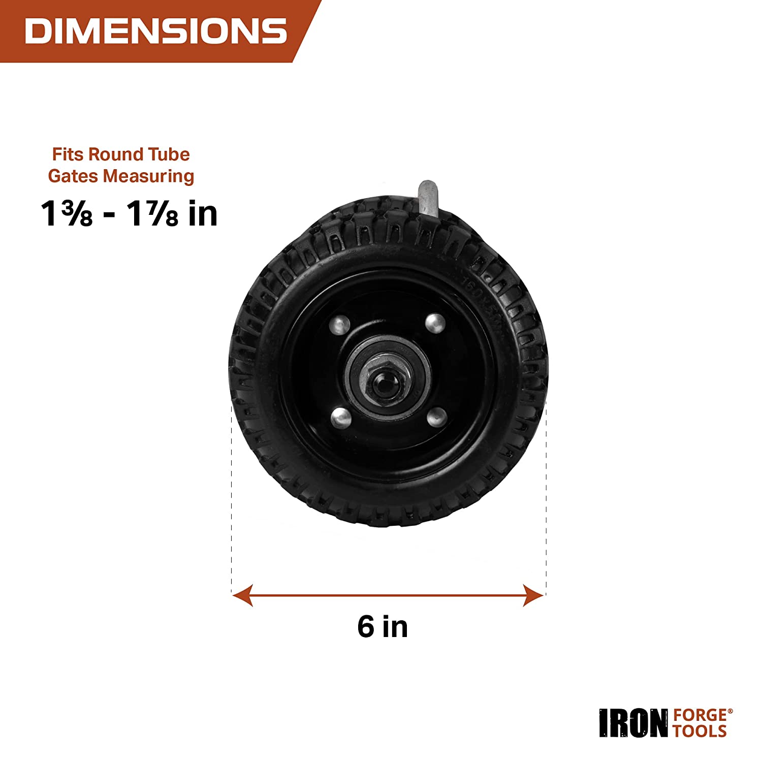 Gate Wheels For Wooden Gate, 1 Pcs 1.6 Inch Gate-Caster Wheel Replacement Anti-Friction Rubber Rolling Pulley Directional Wheel For Outdoor Garden, Gates, Fence, Cabinet, Furniture, Table, Sofa