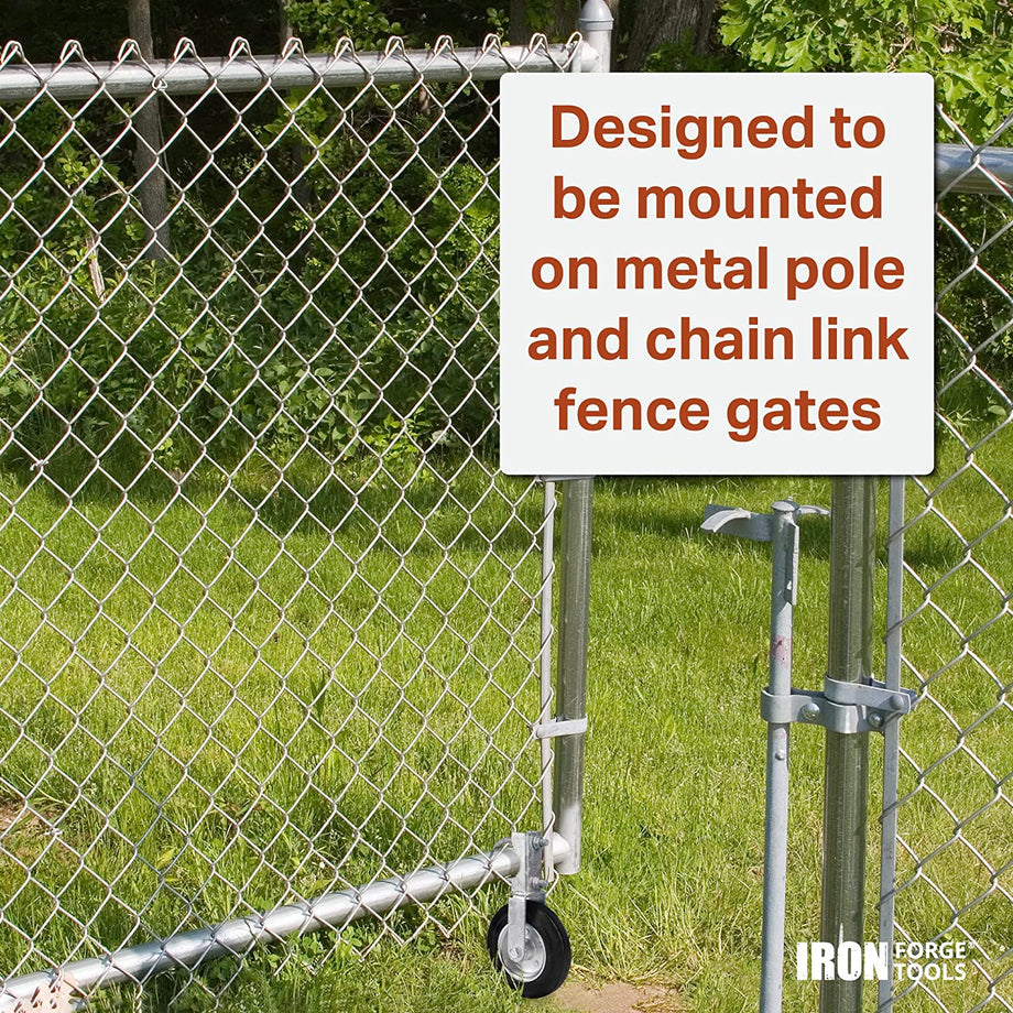 Heavy Duty 8" Gate Wheel For Metal Tube Gates - 400lb Capacity Swing Gate Roller