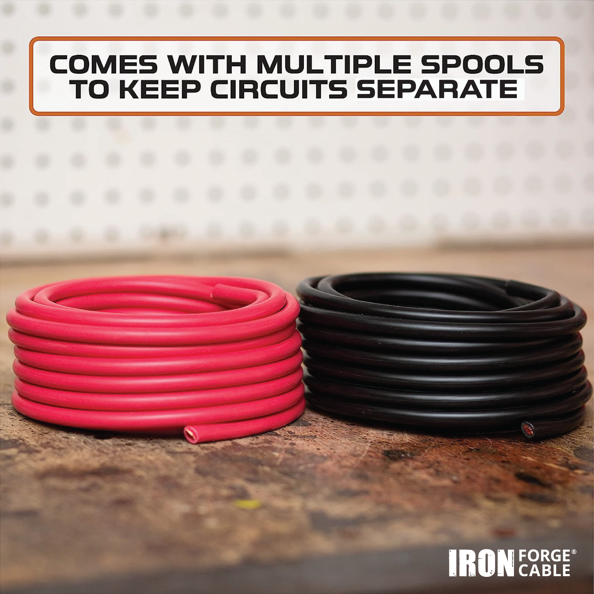 6 Line Wire 6 Gauge Primary Wire 2 Roll Assortment Pack - 1 Red, 1 Black - 50 Ft o ...