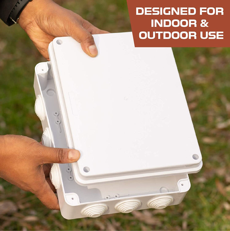Sparpak Exterior Waterproof Junction Box - Square & Round, Electric, Lighting, CCTV - UK Made