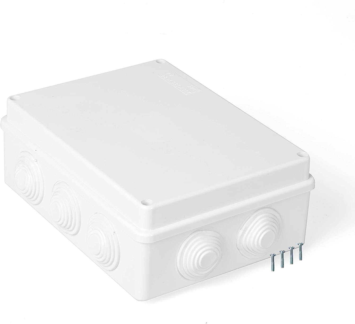 IP68 Waterproof Junction Box — 4-Way Outdoor Electrical Wire Connector With Sealed Cover For Cable Splices, Landscape Lights, And Underground Wiring
